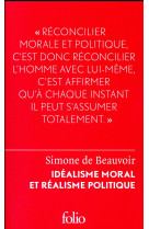 IDEALISME MORAL ET REALISME POLITIQUE