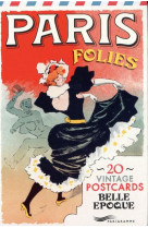 PARIS FOLIES 20 VINTAGE POSTCARDS BELLE EPOQUE