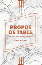 Propos de table - 500 bons mots entendus au resto