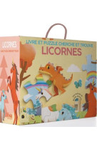 LIVRE ET PUZZLE CHERCHE ET TROUVE - LICORNES