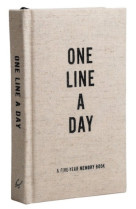 ONE LINE A DAY MEMORY BOOK