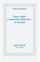 ESPACE PUBLIC ET DEMOCRATIE DELIBERATIVE : UN TOURNANT