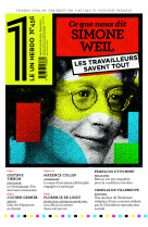 LE 1 HEBDO - CE QUE NOUS DIT SIMONE WEIL