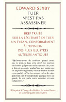 TUER N-EST PAS ASSASSINER