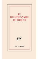 Carnet "Le questionnaire de Proust" (papeterie)