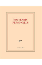 CAHIER SOUVENIRS PERSONNELS (PAPETERIE) [SOLDE]