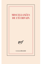 Carnet "Miscellanées de l'écrivain" (papeterie)