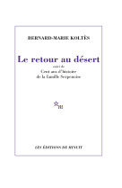 Retour au désert