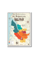 Carte des Vins de Bordeaux et Vignobles du Bordelais - Affiche A2