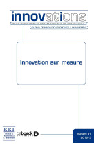 Innovations 2016/3 - 51 - Innovation sur mesure