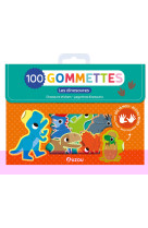 MA POCHETTE DE 100 GOMMETTES  - LES DINOSAURES