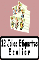 12 ETIQUETTES ECOLIER