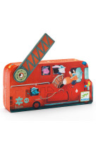 PUZZLE SILHOUETTE LE CAMION DE POMPIER 16 PCS