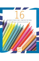 16 FEUTRES POINTE FINE