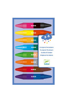 8 CRAYONS DE CIRE DOUBLE COTÉS