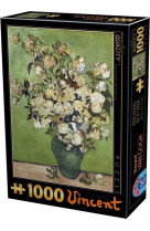 VAN GOGH - PINK ROSES IN A VASE - 1000PCS