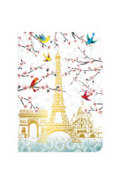 PETIT CARNET PAILLETTE MONUMENTS OISEAUX