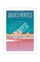 AFFICHES MARCEL SMALL EDITION - AIGUES MORTES 30CM X 40CM 350 G/M?