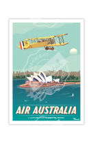 AFFICHE MARCEL AIR AUSTRALIA 30CM X 40CM