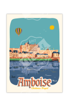 AFFICHE MARCEL - AMBOISE --CH?TEAU ROYAL-- 30X40CM