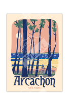 AFFICHES MARCEL SMALL EDITION - ARCACHON PLAGE PEREIRE 30X40CM 350 G/M??