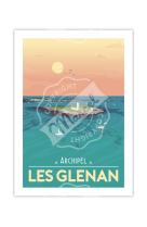 AFFICHES MARCEL - ARCHIPEL LES GLENAN 30CM X 40CM 350 G/M?