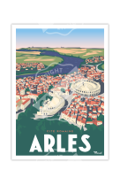 AFFICHES MARCEL SMALL EDITION - ARLES CITÉ ROMAINE-  30X40CM 350 G/M²