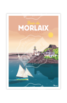 AFFICHES MARCEL - BAIE DE MORLAIX-  30X40CM 350 G/M?