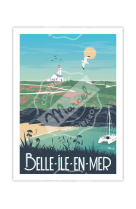 AFFICHES MARCEL SMALL EDITION - BELLE-?LE-EN-MER 30CM X 40CM 350 G/M?