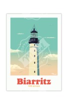 AFFICHES MARCEL SMALL EDITION - AFFICHE BIARRITZ LE PHARE 30X40CM