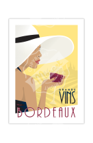 AFFICHES MARCEL SMALL EDITION - BORDEAUX GRANDS VINS BORDEAUX  30CM X 40CM 350 G/M?