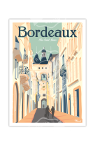 AFFICHE BORDEAUX RUE SAINT-JAMES 30X40CM