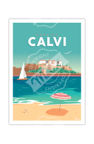 AFFICHES MARCEL SMALL EDITION - CALVI 30X40CM 350 G/M?