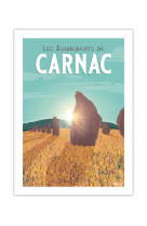 AFFICHES MARCEL SMALL EDITION - CARNAC LES ALIGNEMENTS 30CM X 40CM 350 G/M?