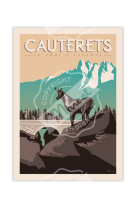 AFFICHES MARCEL SMALL EDITION - CAUTERETS PONT D-ESPAGNE 30X40CM 350 G/M??