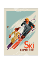 AFFICHES MARCEL SMALL EDITION - CLASSICS WINTER SKI - LES SKIEURS  30X40CM 350 G/M?