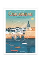 AFFICHES MARCEL SMALL EDITION - CONCARNEAU FINIST?RE SUD -  30X40CM 350 G/M?