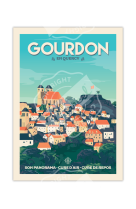 AFFICHE GOURDON 30X40CM