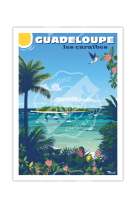 AFFICHE GUADELOUPE LE GOSIER 30X40CM