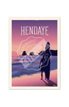 AFFICHES HENDAYE LES 2 JUMEAUX  50X70CM 350 G/M?