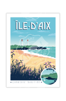 AFFICHES MARCEL SMALL EDITION - ILE D-AIX 30CM X 40CM 350 G/M?