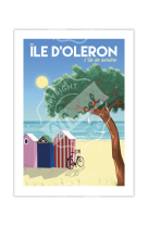 AFFICHES MARCEL - ILE D-OLERON  L-?LE DE LUMI?RE 30CM X 40CM 350 G/M?