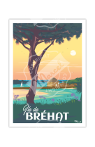 AFFICHES MARCEL SMALL EDITION - ILE DE BREHAT - 30X40CM