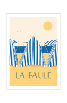 AFFICHES LA BAULE LES TENTES 50X70CM  350 G/M?