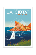 AFFICHE LA CIOTAT LE BEC DE L-AIGLE 30X40CM