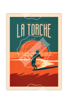 AFFICHES MARCEL - LA TORCHE SURFING 30CM X 40CM 350 G/M?