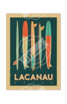 AFFICHES MARCEL - LACANAU SURFBOARDS 30CM X 40CM 350 G/M?