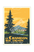 AFFICHES MARCEL SMALL EDITION - LE CHAMBON SUR LIGNON 30CM X 40CM 350 G/M?