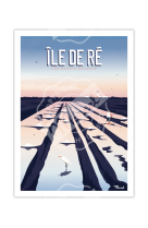 AFFICHE ?LE DE R? --MARAIS SALANTS-- 50X70CM