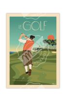 AFFICHES MARCEL SMALL EDITION - LE GOLF  -  30CM X 40CM 350 G/M?